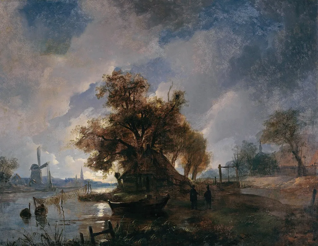 Hollandische Flusslandschaft 2
