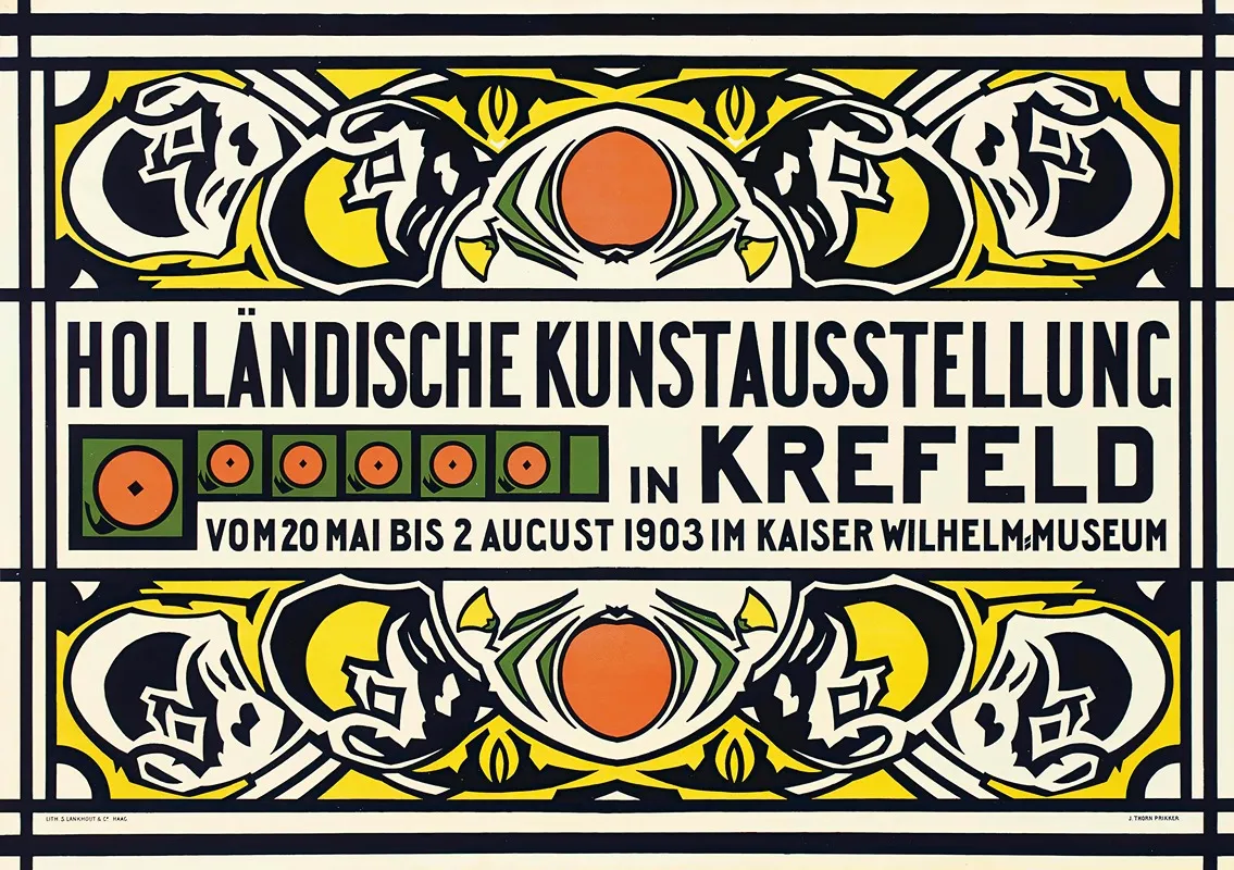 Hollandische Kunstausstellung In Krefeld Wall Art by Johan Thorn Prikker - High-Resolution Digital Print