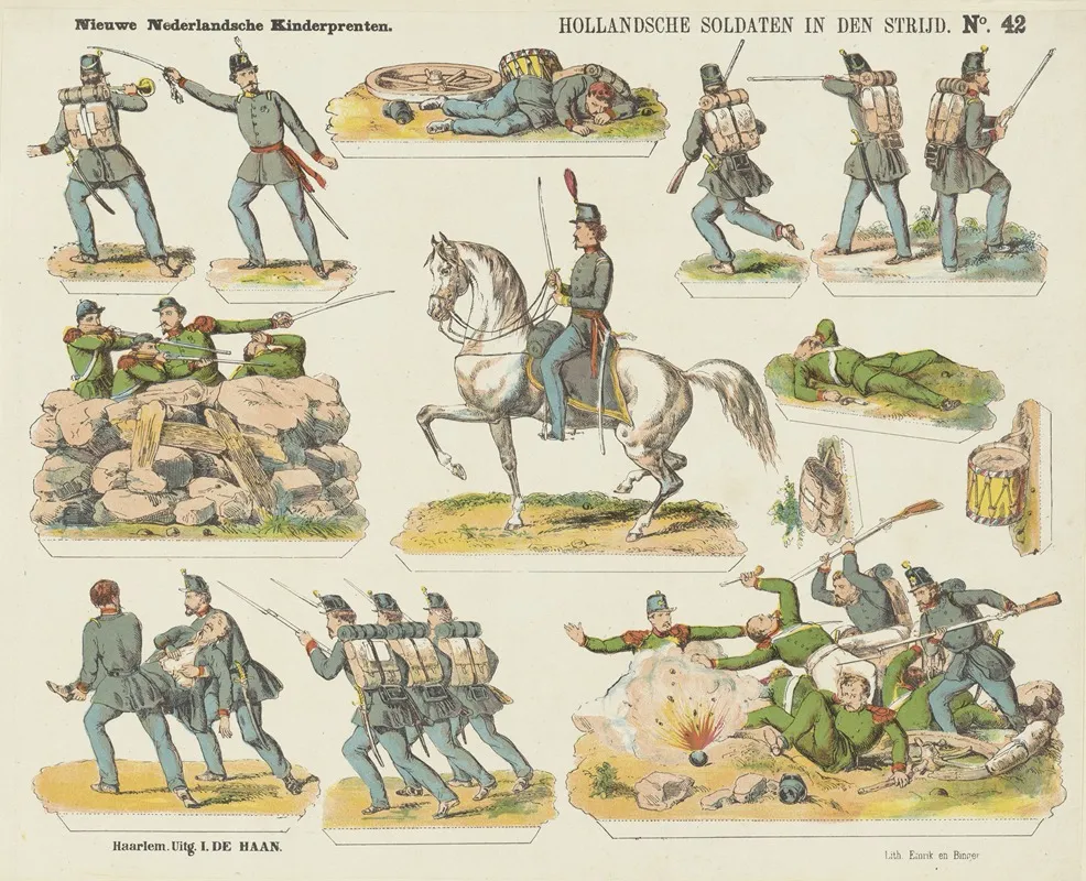Hollandsche Soldaten In Den Strijd