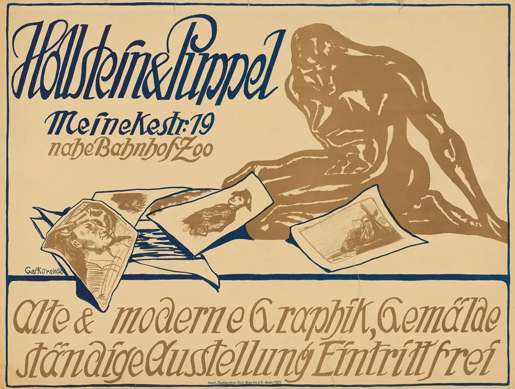 Hollstein Und Puppel Alte Und Moderne Graphik Standige Ausstellung Wall Art by Gefküre - High-Resolution Digital Print