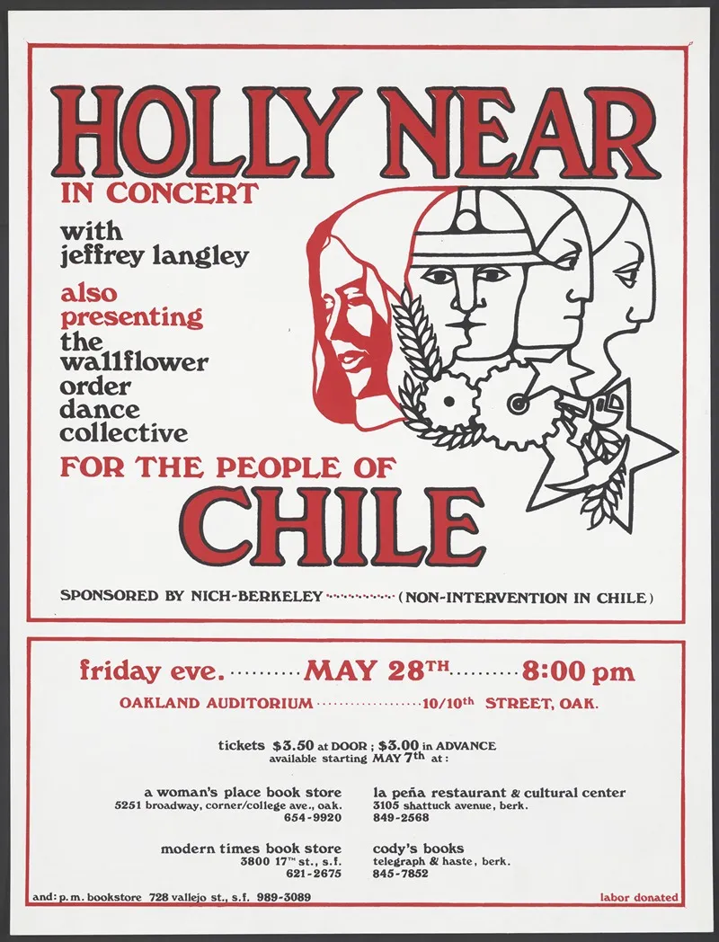 Holly Near In Concert For The People Of Chile Wall Art by Emily Polenshek - High-Resolution Digital Print