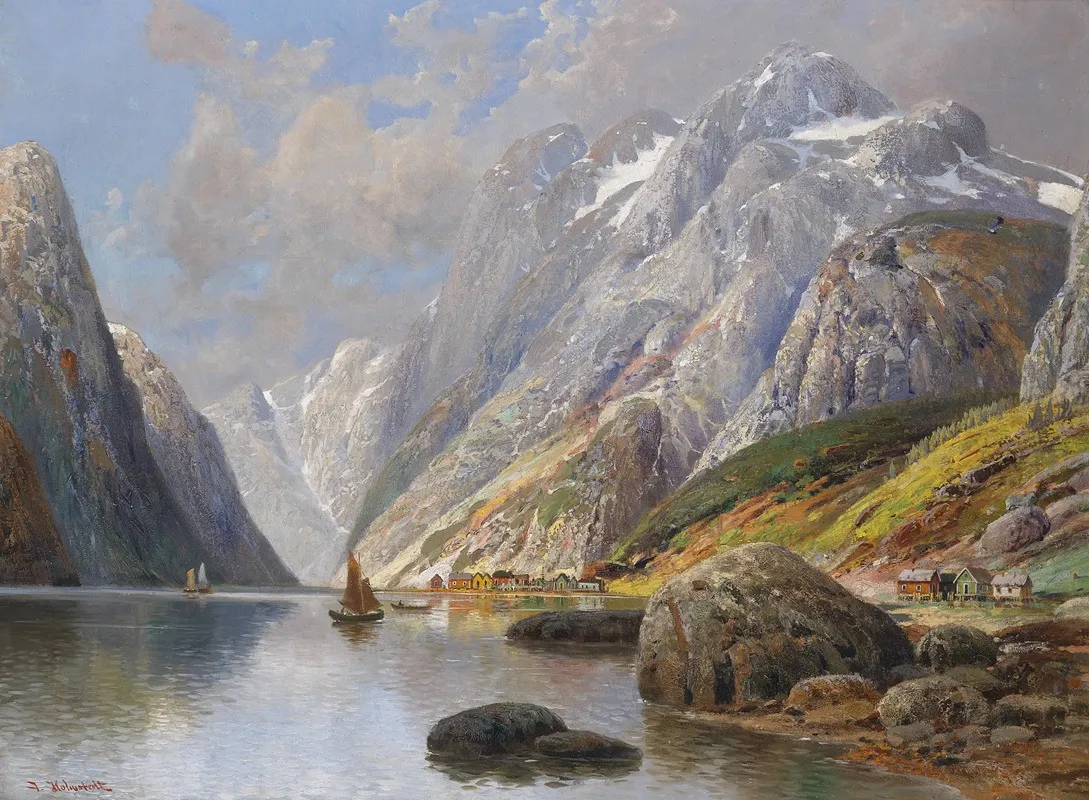 Holmstedt Fjordlandschaft Wall Art by Karl Kaufmann - High-Resolution Digital Print