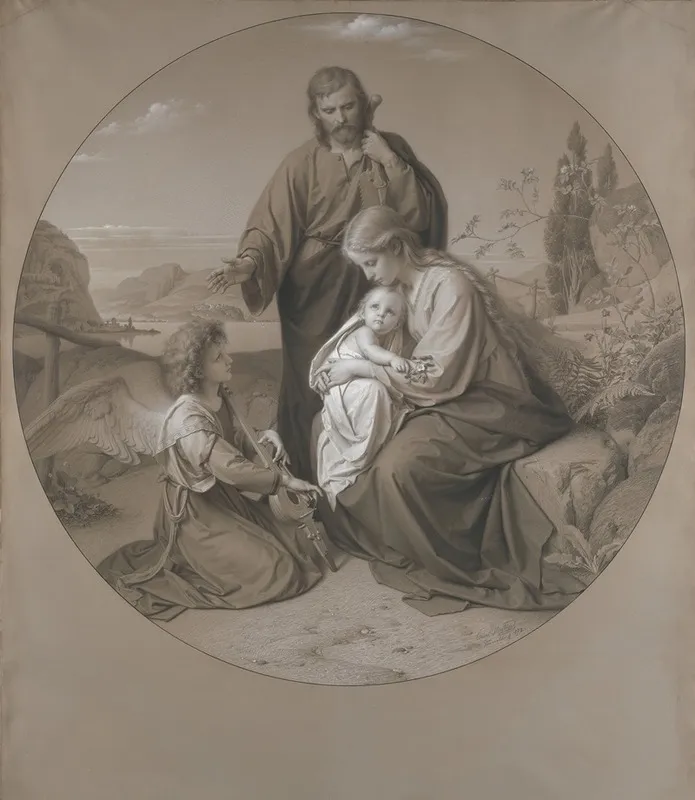 Holy Family 12 Wall Art by Carl Müller - High-Resolution Digital Print
