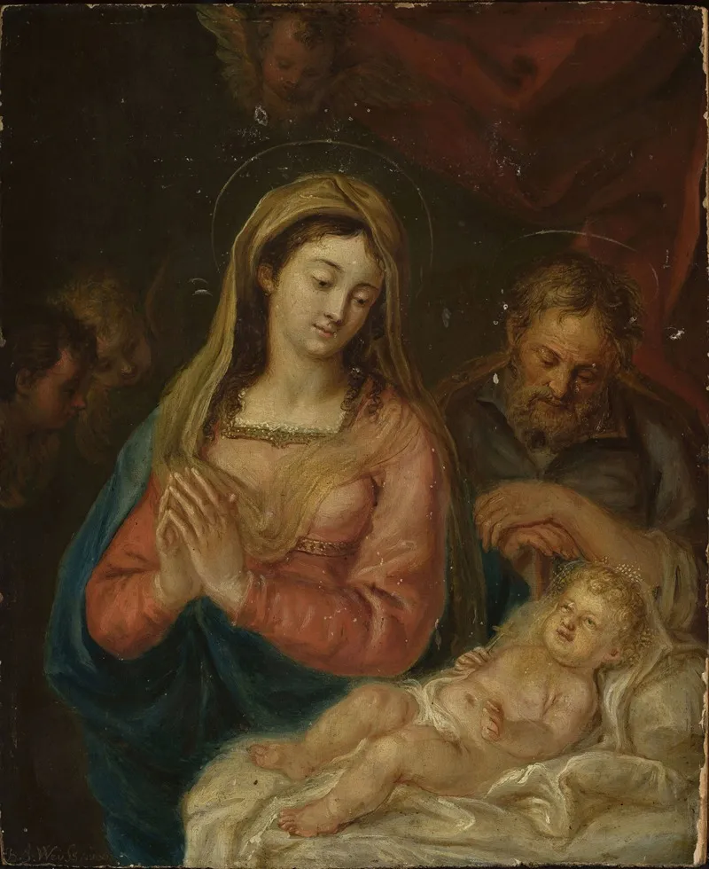 Holy Family 21 Wall Art by Bartholomäus Ignaz Weiss - High-Resolution Digital Print