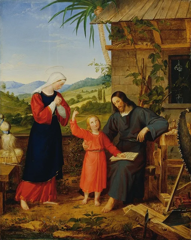 Holy Family 4 Wall Art by MJ Pelizotti - High-Resolution Digital Print