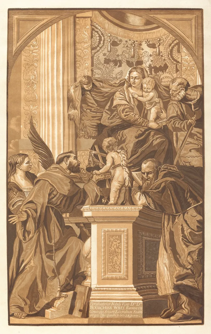 Holy Family And Four Saints After Paola Veronese