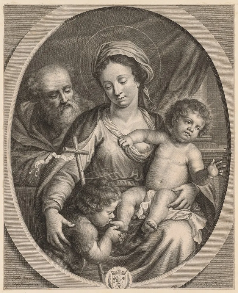 Holy Family And S John Wall Art by Pierre Louis van Schuppen - High-Resolution Digital Print