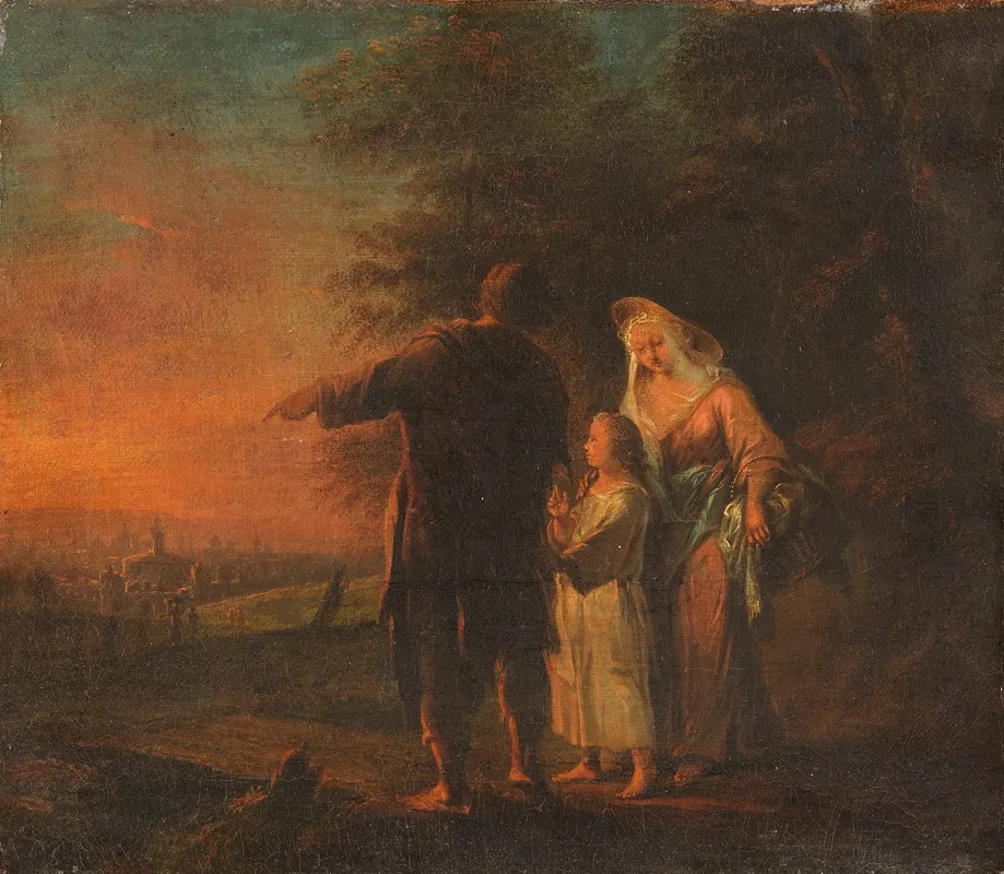 Holy Family On The Way To Jerusalem