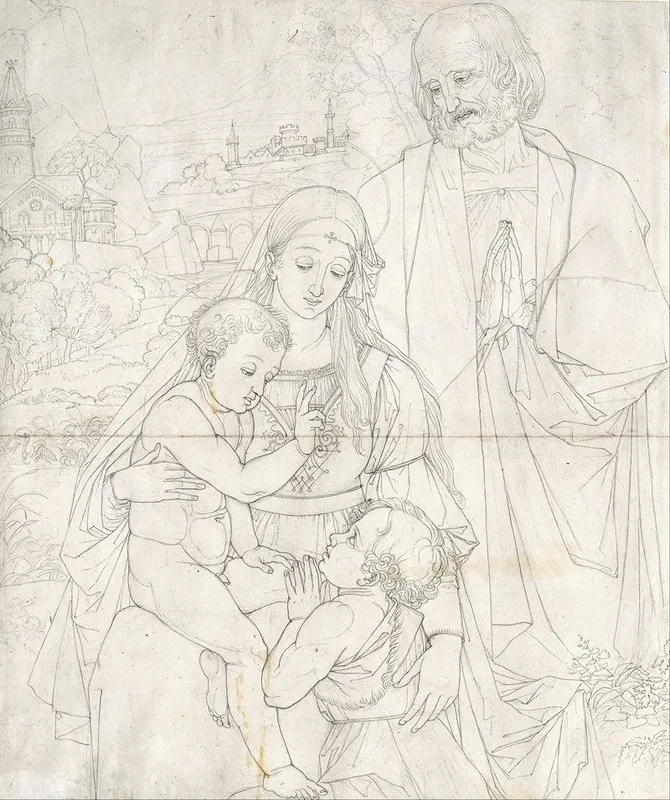 Holy Family With John The Baptist As A Boy