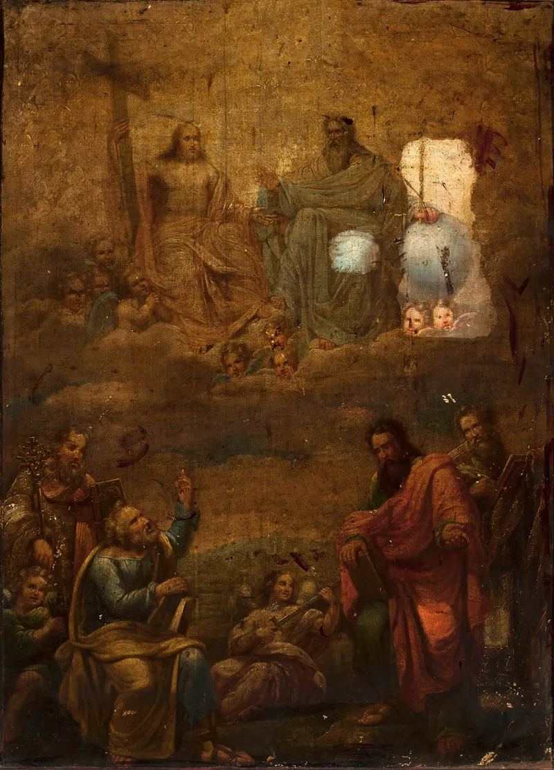 Holy Trinity Sketch Wall Art by Antoni Jan Blank - High-Resolution Digital Print