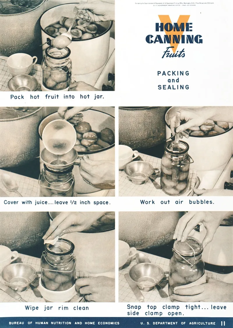 Home Canning Fruits Packing And Sealing