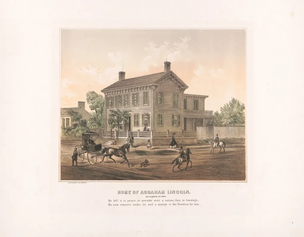 Home Of Abraham Lincoln Springfield Ills 1860 2