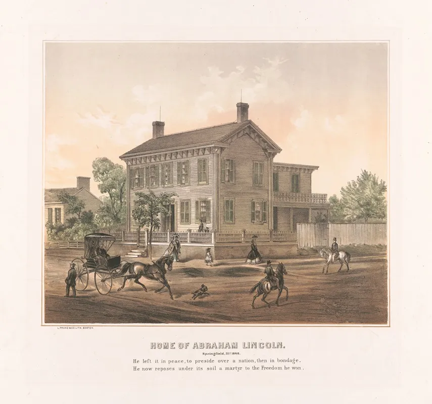 Home Of Abraham Lincoln Springfield Ills 1860
