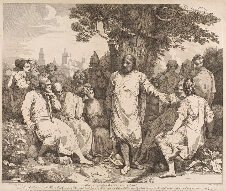Homer Repeating His Verses To The Greeks