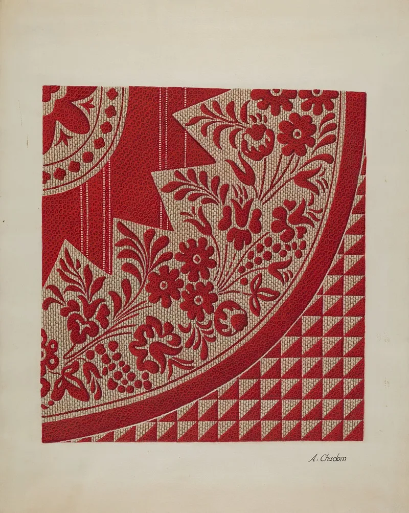 Homespun Coverlet 2 Wall Art by Alexander Chudom - High-Resolution Digital Print