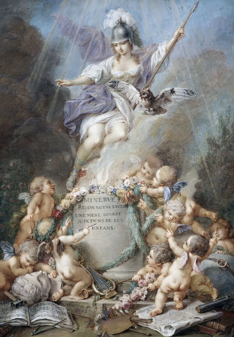 Hommage A Minerve Wall Art by Jacques Charlier - High-Resolution Digital Print