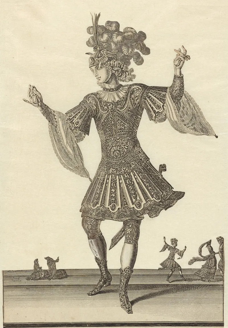 Homme En Habit De Ballet Wall Art by Jean Bérain - High-Resolution Digital Print