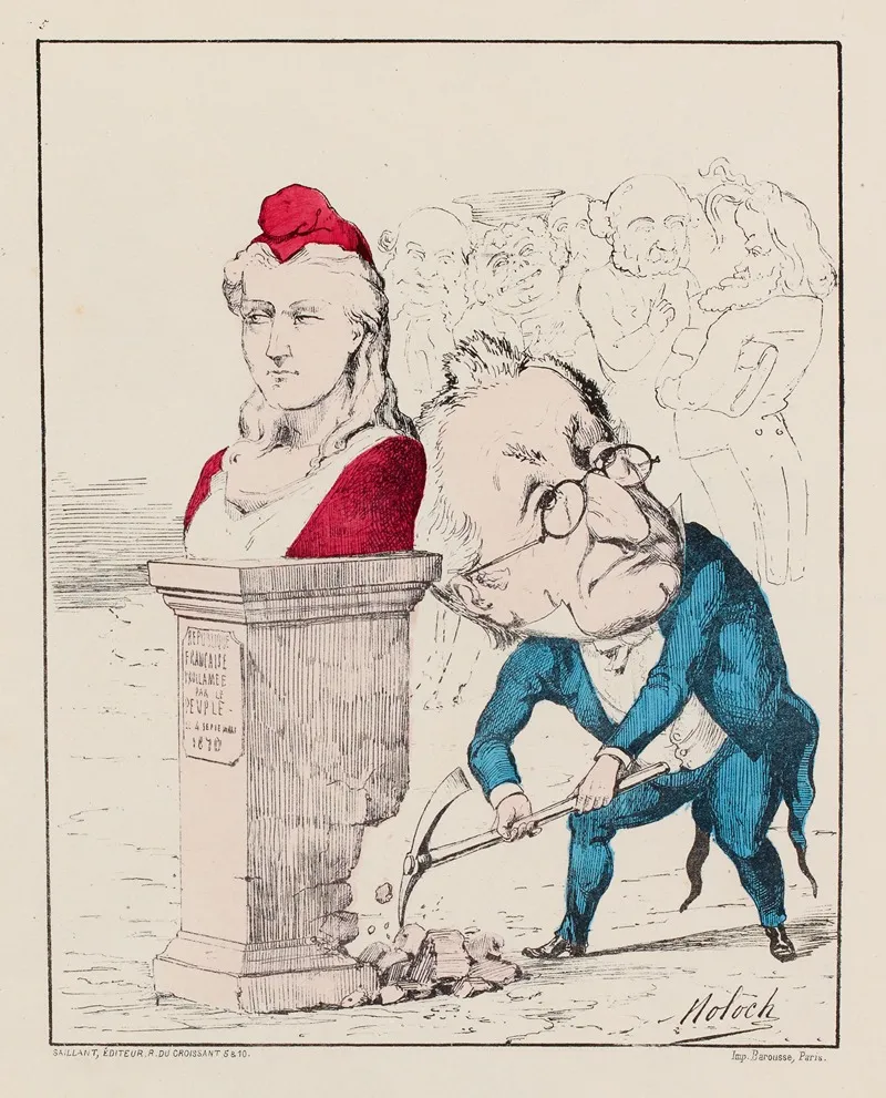 Hommes Politiques Vox Populi Vox Demolie Wall Art by Moloch (Alphonse Hector Colomb) - High-Resolution Digital Print