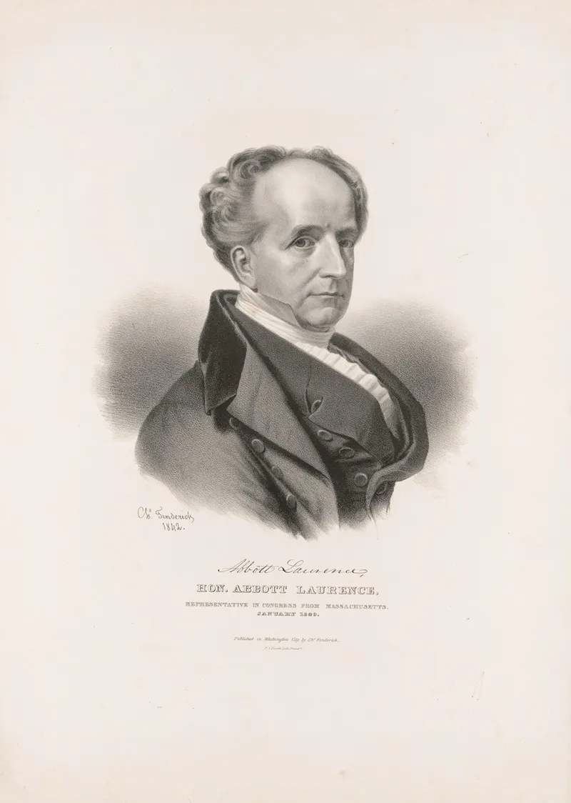Hon Abbott Laurence Representative In Congress From Massachusetts January 1840 Wall Art by Charles Fenderich - High-Resolution Digital Print