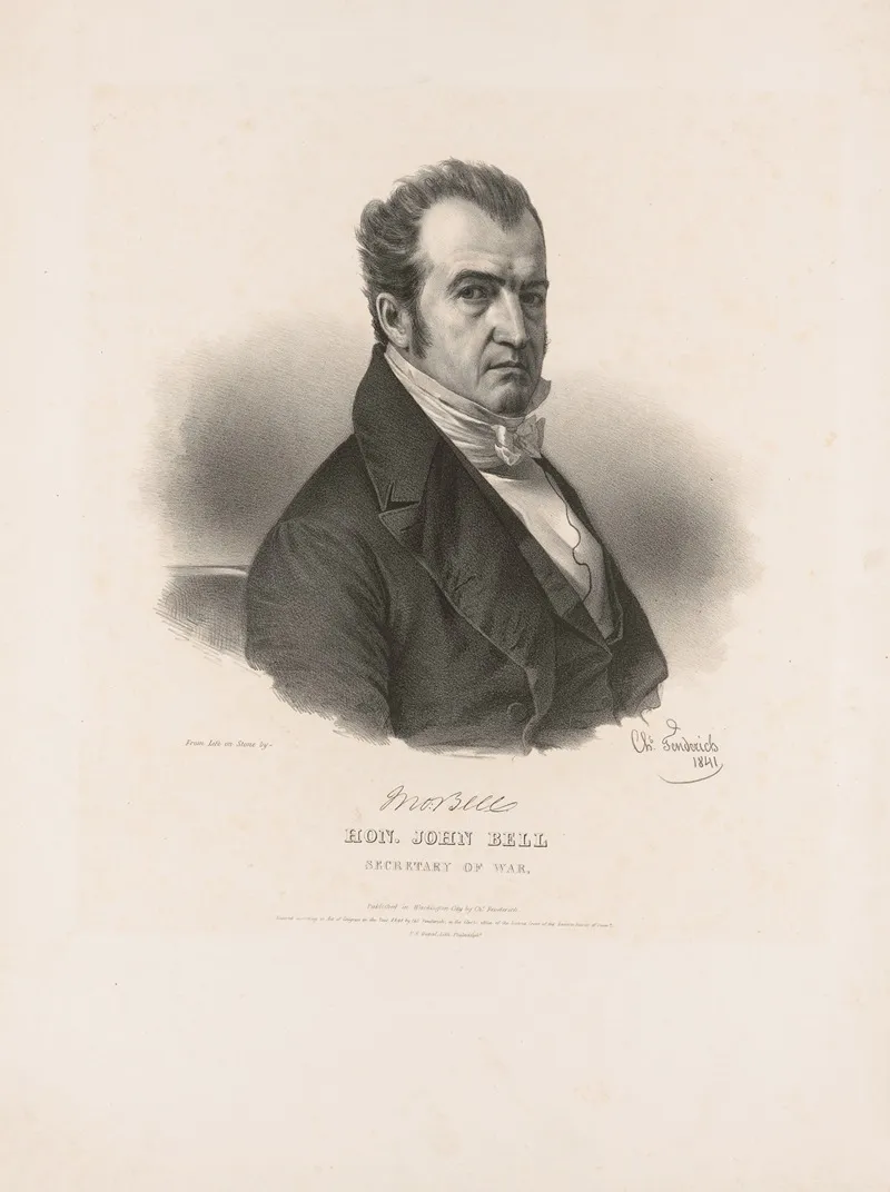 Hon John Bell Secretary Of War 2 Wall Art by Charles Fenderich - High-Resolution Digital Print