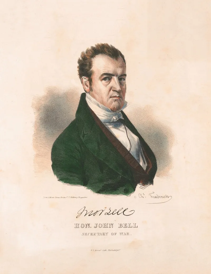 Hon John Bell Secretary Of War Wall Art by Charles Fenderich - High-Resolution Digital Print