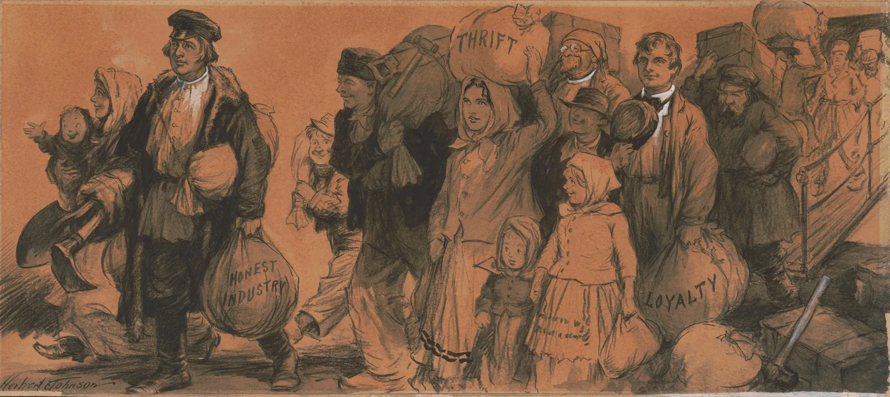 Honest Industry Versus Bolshevism Wall Art by Herbert Johnson - High-Resolution Digital Print