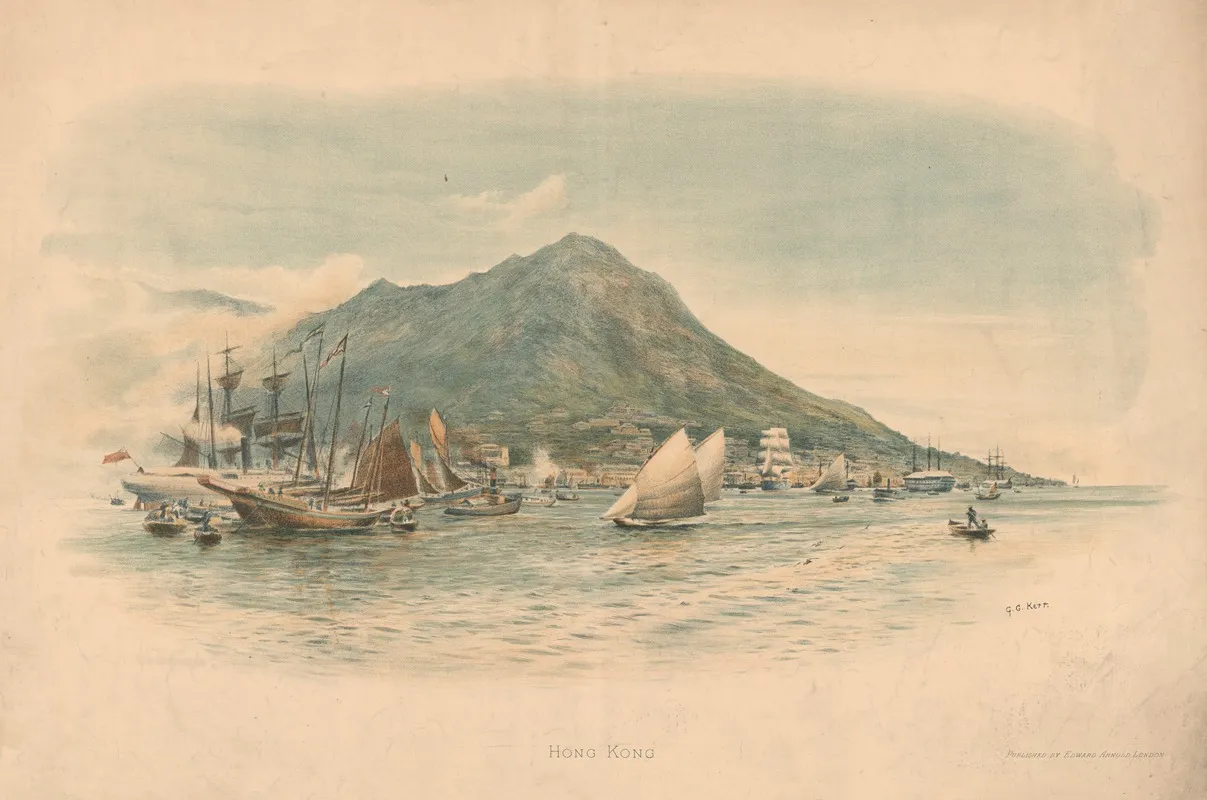 Hong Kong 3 Wall Art by George Cochrane Kerr - High-Resolution Digital Print