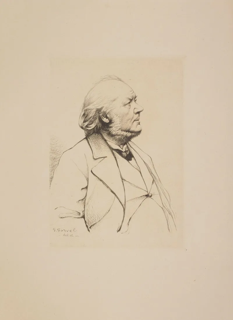 Honore Daumier 1808 1879 Wall Art by Georges Gorvel - High-Resolution Digital Print