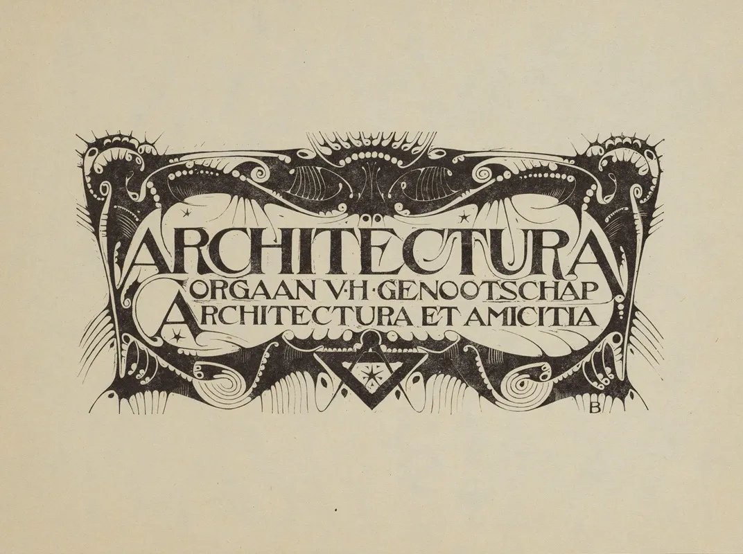 Hoofd Voor Het Weekblad Architectura 2 Wall Art by Karel de Bazel - High-Resolution Digital Print