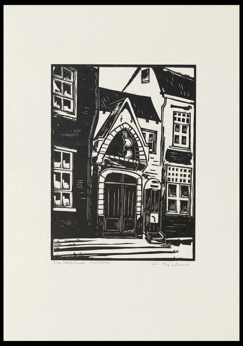 Hoogstraat Antwerpen Wall Art by C. Marstboom - High-Resolution Digital Print