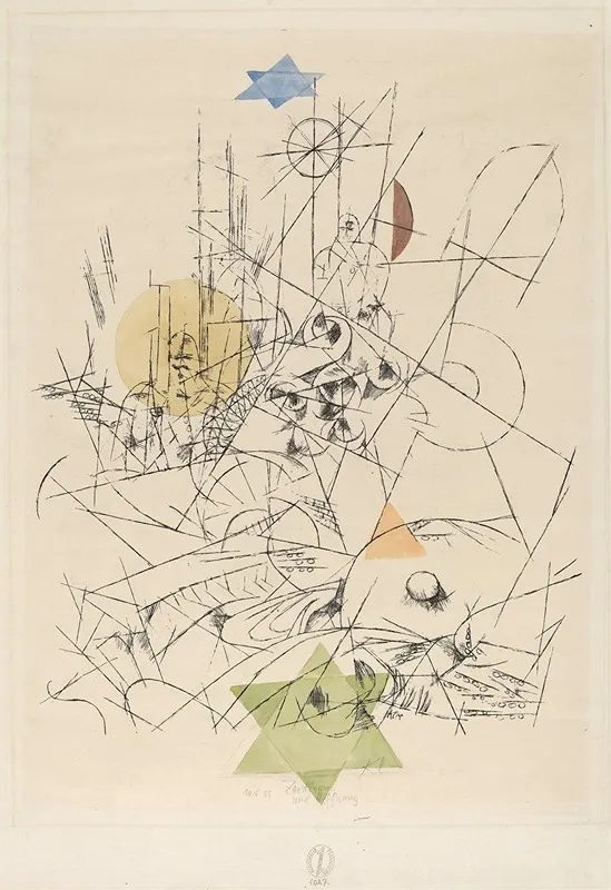 Hope And Destruction Zerstorung Und Hoffnung Wall Art by Paul Klee - High-Resolution Digital Print