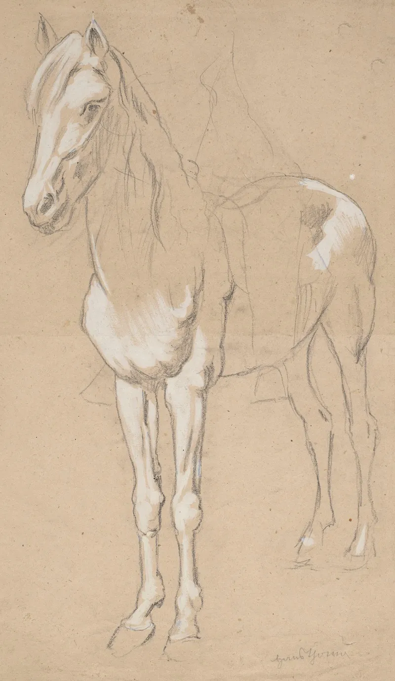 Horse 10 Wall Art by Hans Thoma - High-Resolution Digital Print