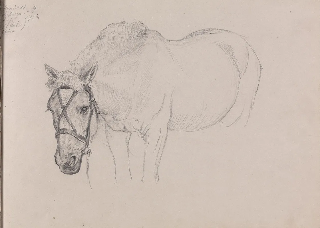 Horse 7 Wall Art by Adolph Tidemand - High-Resolution Digital Print
