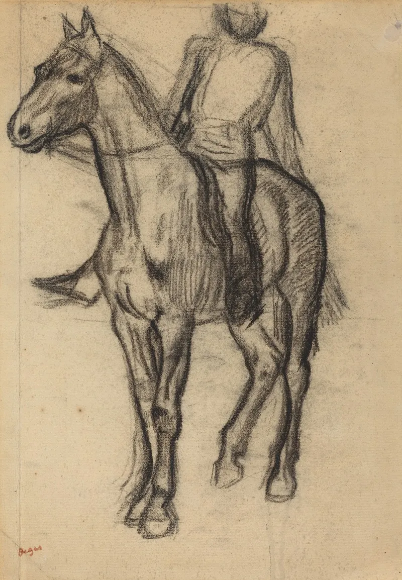 Horse And Rider 2 Wall Art by Edgar Degas - High-Resolution Digital Print