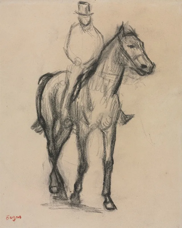 Horse And Rider Wall Art by Edgar Degas - High-Resolution Digital Print