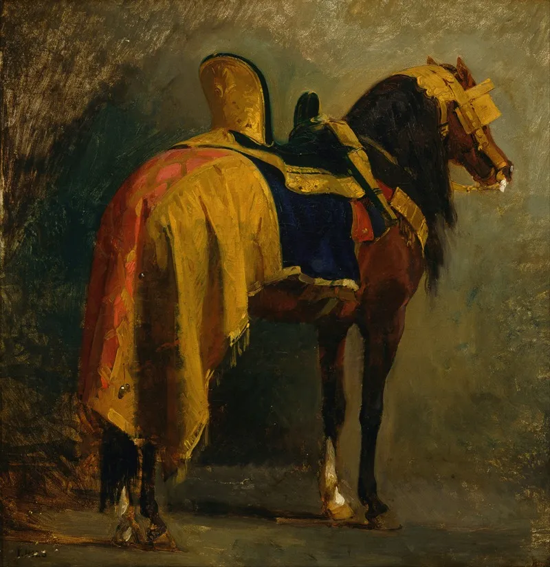 Horse Caparisoned Wall Art by Isidore Pils - High-Resolution Digital Print