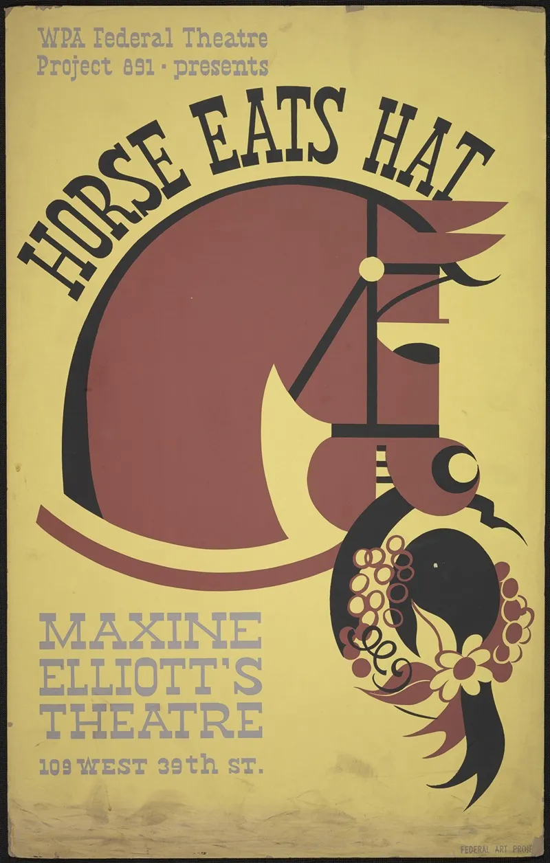 Horse Eats Hat 3 Wall Art by Anonymous - High-Resolution Digital Print