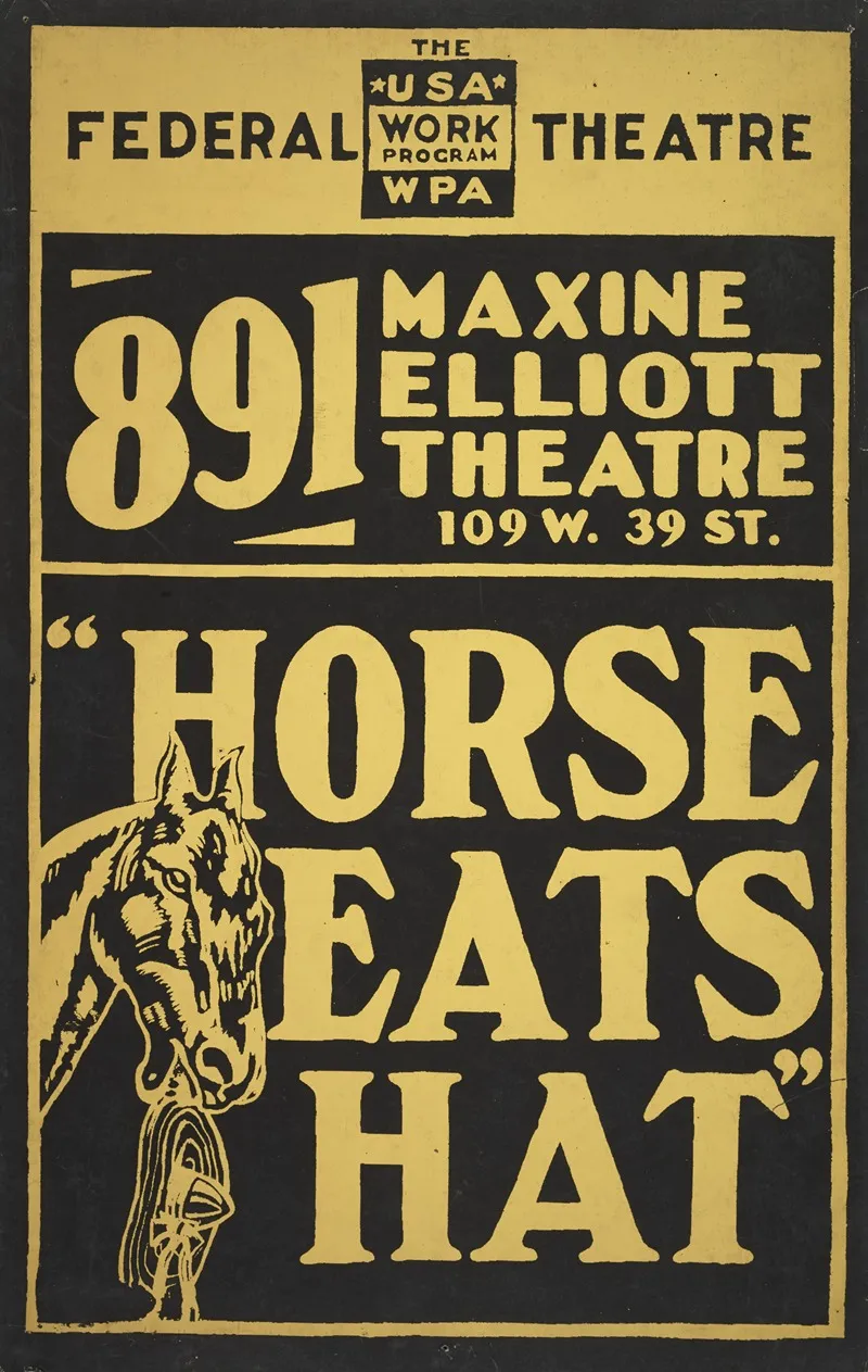 Horse Eats Hat Wall Art by Anonymous - High-Resolution Digital Print