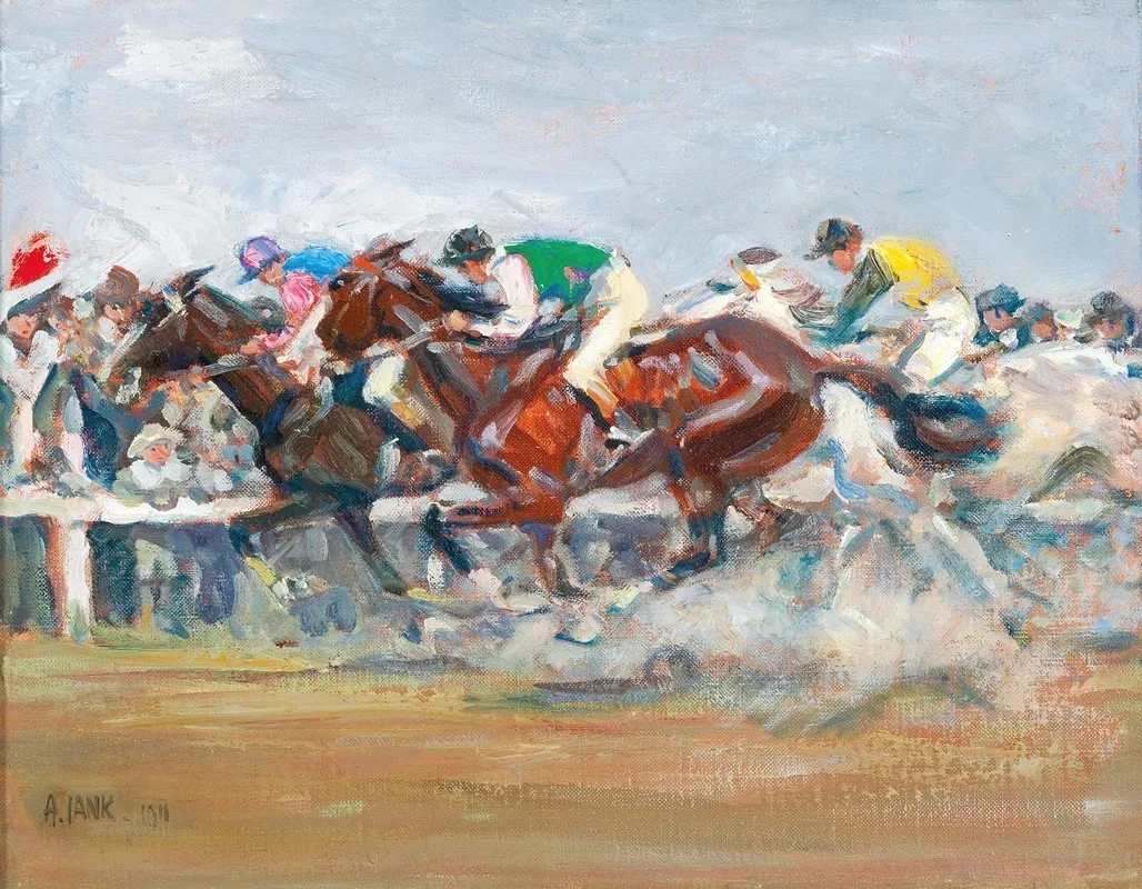 Horse Race Wall Art by Angelo Jank - High-Resolution Digital Print