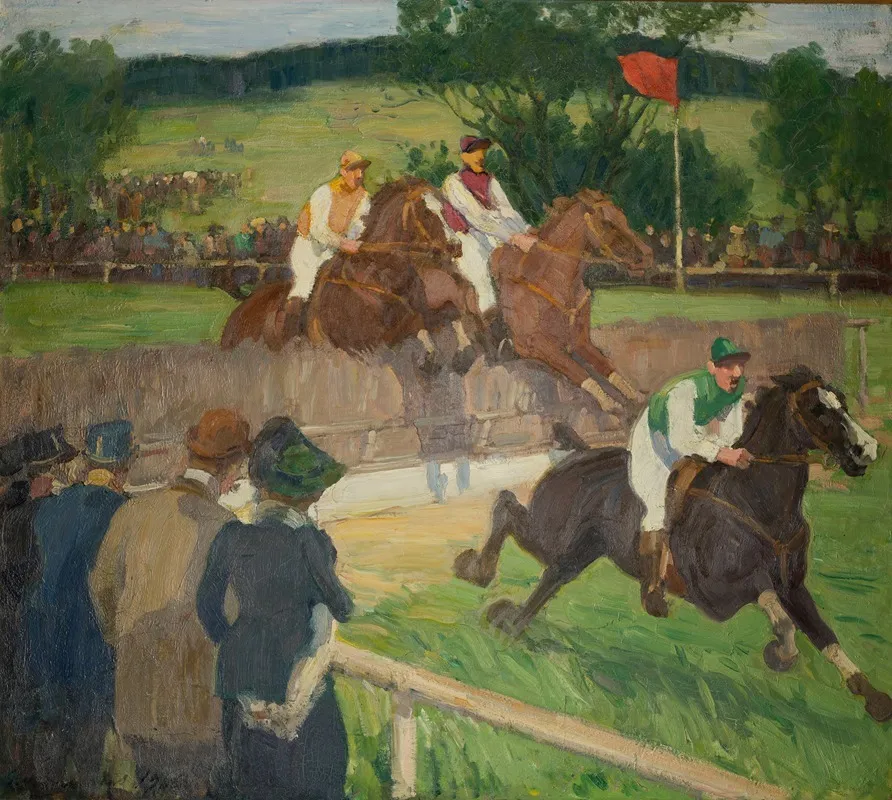 Horse Racing Wall Art by Gösta Von Hennigs - High-Resolution Digital Print