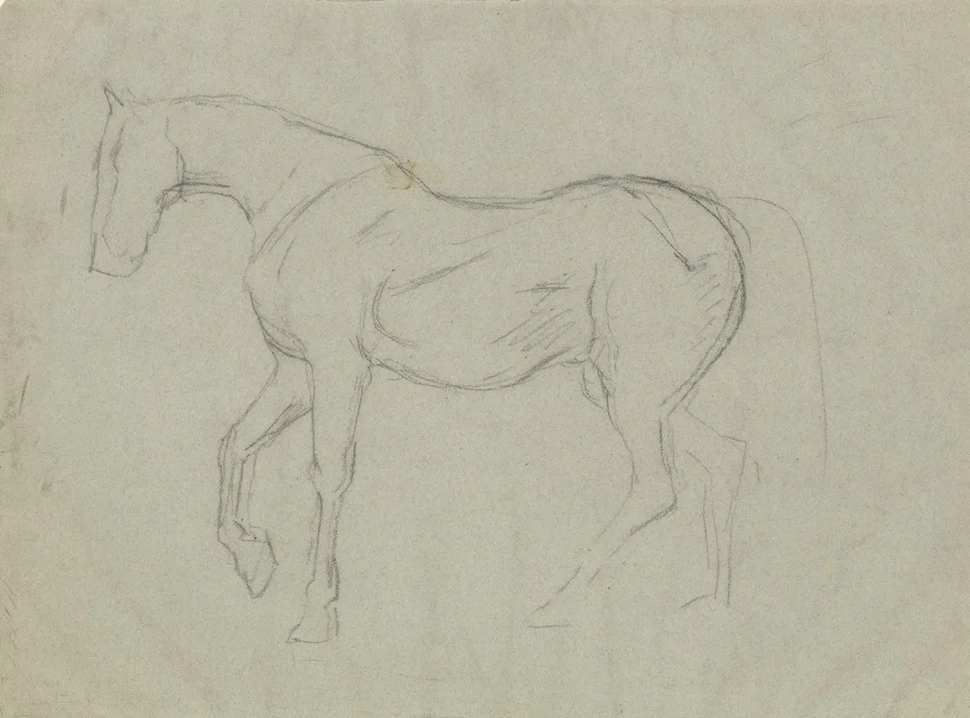 Horse Study 3 Wall Art by Hans Thoma - High-Resolution Digital Print