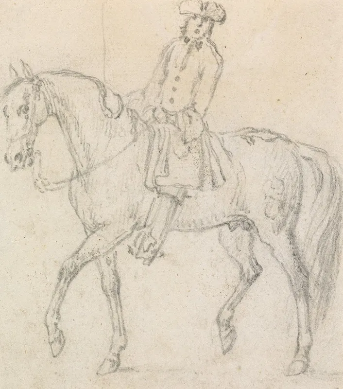 Horse With Rider Wearing Tricorne Hat
