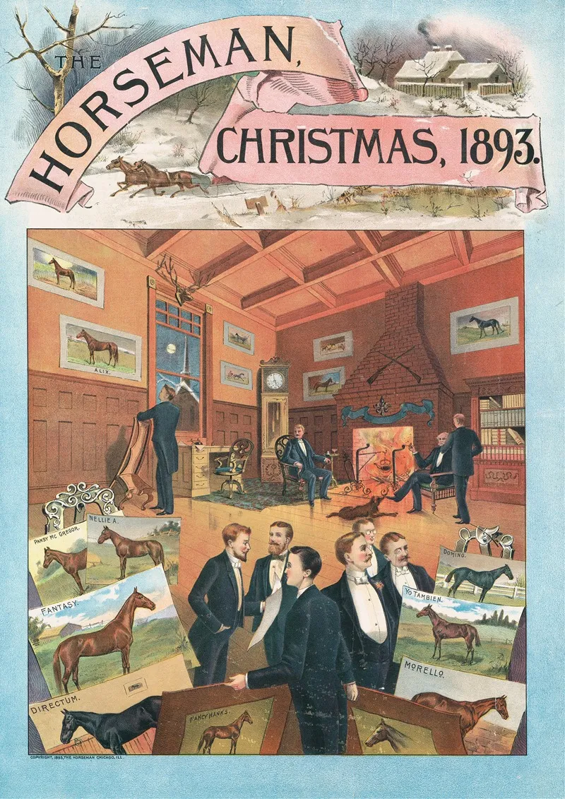 Horseman Christmas 1893 Wall Art by Anonymous - High-Resolution Digital Print