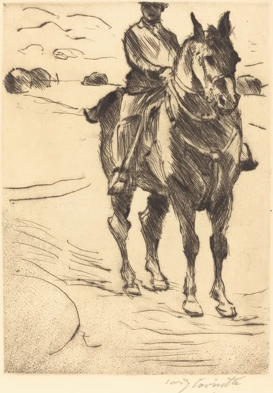 Horseman Ii Reiter Ii Wall Art by Lovis Corinth - High-Resolution Digital Print