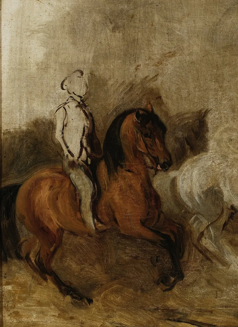 Horseman Sketch Wall Art by Piotr Michałowski - High-Resolution Digital Print