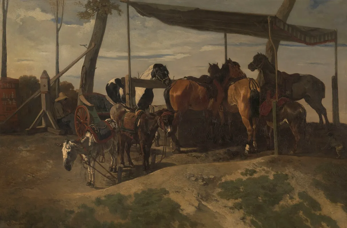 Horses And Donkeys For Hire 2 Wall Art by Joseph Stevens - High-Resolution Digital Print