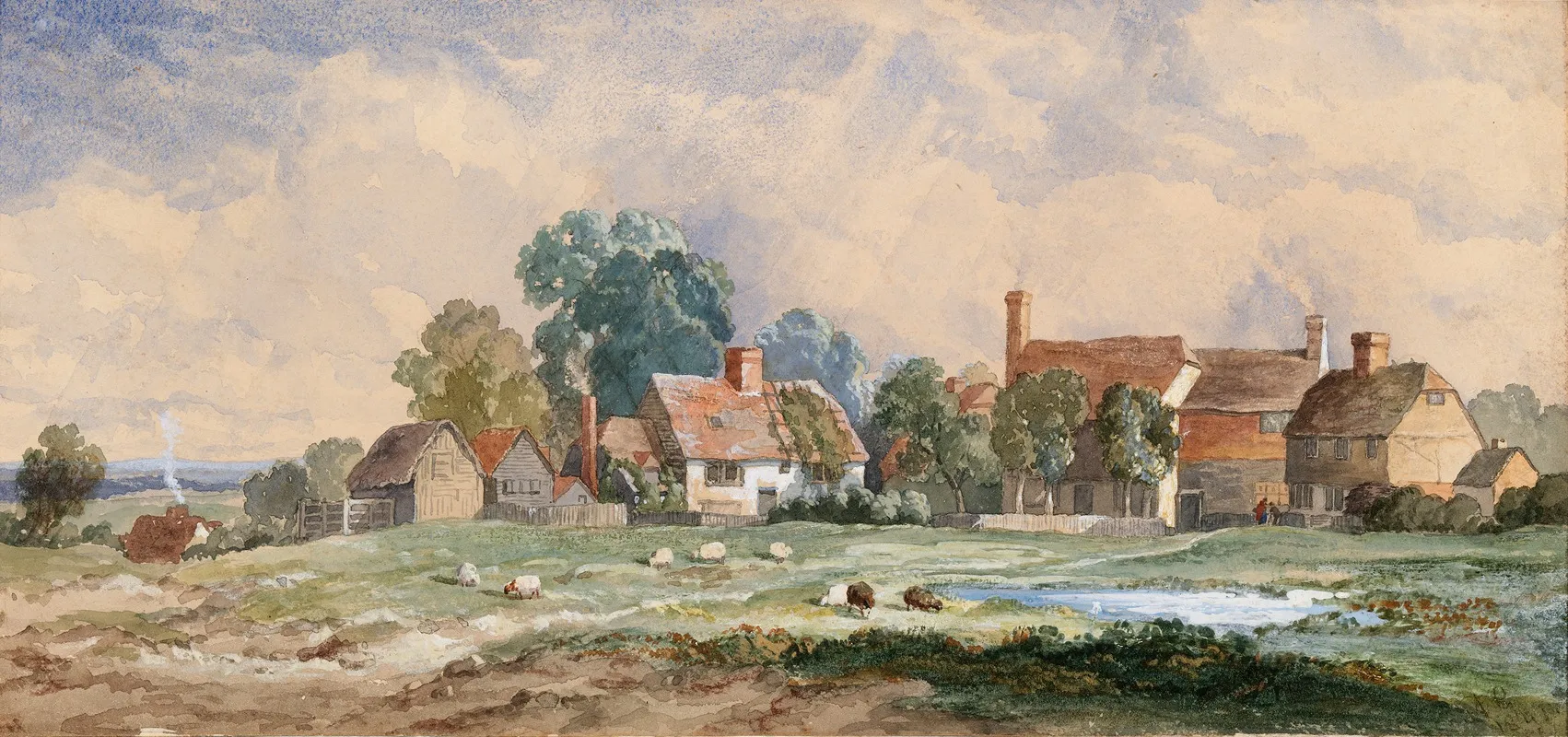 Horsmondon Green Kent Wall Art by Arthur Gilbert - High-Resolution Digital Print