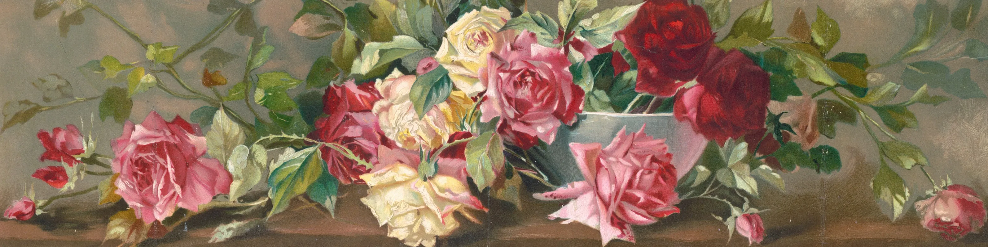 Hot House Treasures Wall Art by Gray Litho. Co - High-Resolution Digital Print