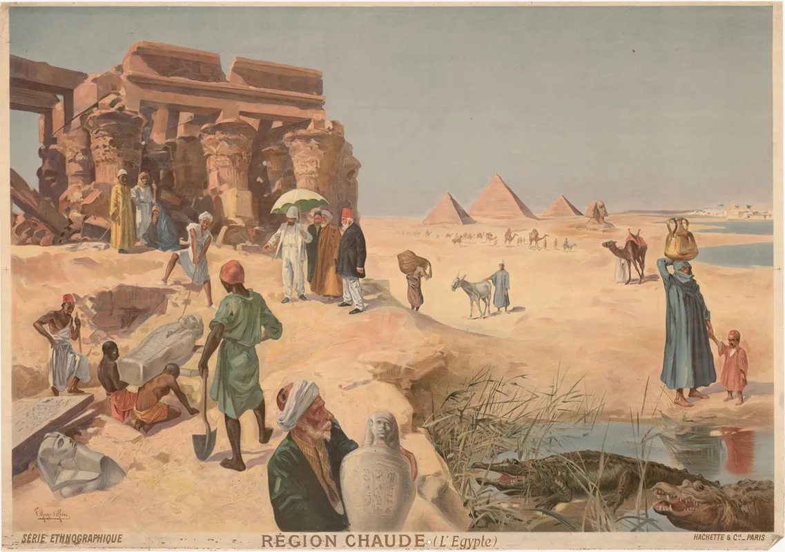 Hot Region Egypt Wall Art by Frederic Hugo d’Alési - High-Resolution Digital Print