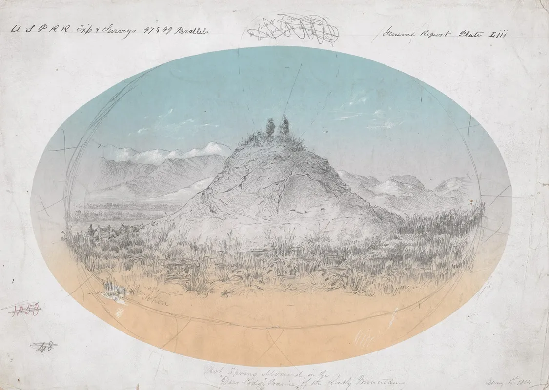 Hot Spring Mound In The Deer Lodge Prairie Of The Rocky Mountains